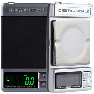 mini balanza digital de bolsillo con doble precisión 500g/0.1g 100g/0.01g