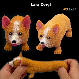 ahstory Fidget Toy Adorable Anti-Anxiety Soft Simulation Corgi Animal Model for Daily Use (1)