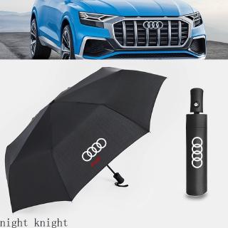 Audi paraguas totalmente automático plegable a prueba de viento paraguas