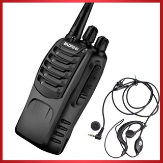 Portátil Walkie Talkie UHF 400-470MHz 16CH BF-888S Radio bidireccional 5 kilómetros