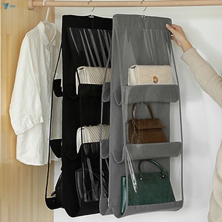 Yyhix Bolsa Organizadora colgante a prueba De polvo Para armario armario con Bolsa con 6 bolsillos grandes (5)
