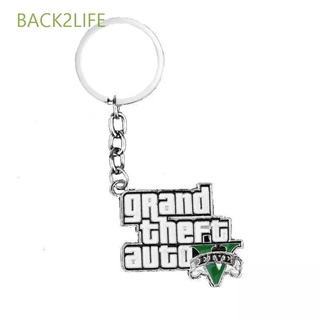 Back2life Special Grand Theft Auto llavero para hombres niños llaveros juego de joyería GTA V llaveros PS4 Xbox PC juego bolsa de cumpleaños colgante para Fans Muti-Pendant juego GTA llavero