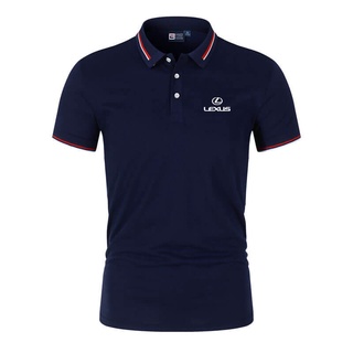 Ready Stock LEXUS Summer Business Men's Polo Shirts Short Sleeve Man Tops Fashion M-4Xl 0196