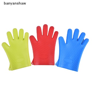 banyanshaw 1 pieza guantes de silicona antideslizantes y impermeables para horno de microondas