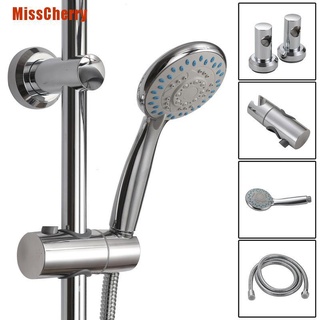[MissCherry] Kit de barra de ducha cromada ajustable para deslizador de ducha y soporte de manguera (1)