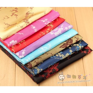 nuevos productosTela de bricolaje brocado de seda de alta imitación brocado estilo chino tela de flor de ciruelo 8,5 yuanes y medio metro (1)