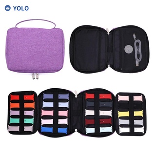 yolo accesorios correa oraganizer bolsa titular bolsa de almacenamiento de viaje portátil nueva caja correa de reloj/multicolor