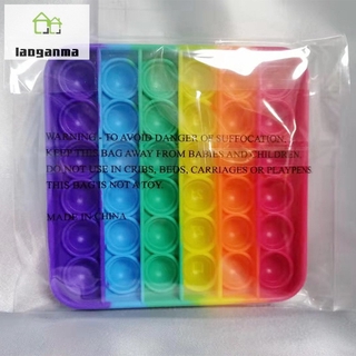 push pops burbuja juguete arco iris carta juego de mesa pensamiento rompecabezas de entrenamiento interesante juguete para niños audlt juego de fiesta (9)