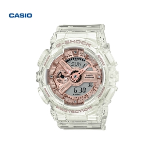 Reloj Casio G-Shock Ga-110/reloj clásico De oro Rosa Transparente para mujer con esfera dual