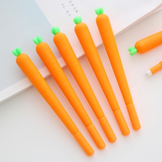 Bolígrafo de Gel coreano de cebolla verde/bolígrafo de Gel con forma de vegetal de dibujos animados