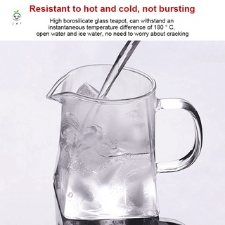 tetera de vidrio resistente al calor con colador de acero inoxidable filtro infusor olla de té 350 ml (6)