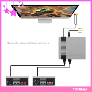 (Yimumiya) Mini consola de juegos de TV clásica de 8 bits/reproductor de videojuegos de mano 620