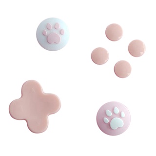 para interruptor ns dirección pegatinas de color pegatinas de color garra de gato joy-con botón pegatinas manija balancín (rosa) (2)