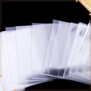 100 unidades/paquete de fundas protectoras transparentes para tarjetas de 60 x 90 mm