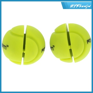2x2 piezas bola de tenis squash raqueta amortiguador de vibración amortiguador amarillo (5)