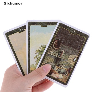 [sixhumor] cartas de oráculo 36 unids/caja lenormand versión en inglés juego de mesa tarot deck cards co