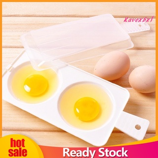 <xavexbxl> 2 ranuras creativas horno de microondas humedad huevo vaporizador olla cocina herramienta de cocina