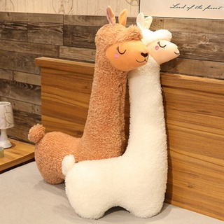 100cm kawaii alpaca peluche suave peluche lindo alpacasso ovejas animales muñecas para niños niñas regalos (marrón) (8)