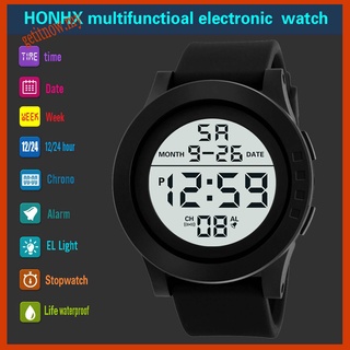 Honhx reloj electrónico LED para hombre/reloj Digital con fecha/deporte para mujer