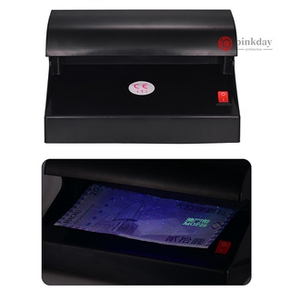 Portátil de escritorio Multi-moneda Detector de dinero falsificado efectivo moneda comprobador de billetes probador de luz UV única con interruptor de encendido/apagado para EURO POUND0