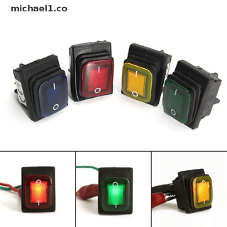 [michael1] interruptor basculante led impermeable de 4 pines 12v interruptor momentáneo coche barco marino on-off [co]
