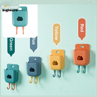 Big 4 colores soporte de teléfono resistente artículos de almacenamiento soporte colgante agujero para el hogar