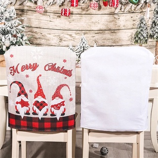 2021 navidad tela silla cubierta Santa Claus cubre feliz navidad decoraciones para el hogar mesa decoración accesorios regalos 2022