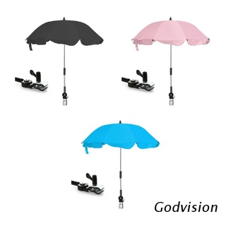 Bb cochecito de bebé paraguas UV sol protección contra lluvia paraguas 360° Parasol ajustable