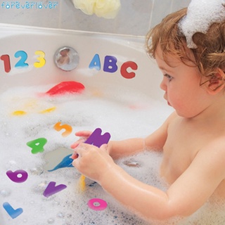 26 letras 10 números de espuma flotante juguetes de baño para niños bebé baño flotadores (5)