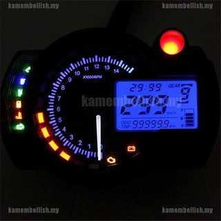Velocímetro Digital LCD Universal para motocicleta 15000rpm tacómetro medidor de odómetro (4)