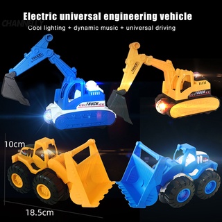Channelly Cool Sound Effect ingeniería vehículo modelo de coche juguete eléctrico Universal Bulldozer fina mano de obra para niño