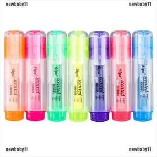 6 pzs rotuladores fluorescentes/marcadores de color de agua/suministros escolares [newbaby11]