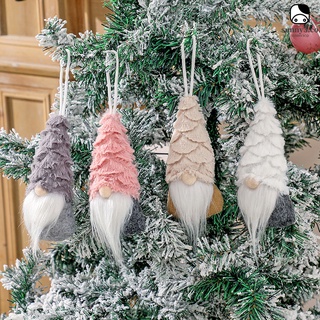 árbol de navidad decoración colgante gnome suave cómodo felpa sin cara muñeca enana adorno para coche ventana fiesta
