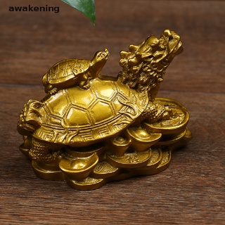 1 pieza De estatua De tortuga/dragon/dragon/dorado dorado Para moneda
