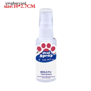 [xinghercool] 30 Ml Ambientador De Aliento Para Mascotas Spray Limpiador De Dientes Perro Gato Oral Cuidado Saludable Suministros Calientes