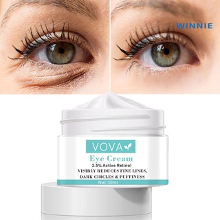 [winnie] 30 ml crema de ojos efecto instantáneo retardo envejecimiento seguro ingrediente eliminación de arrugas círculo oscuro crema para belleza
