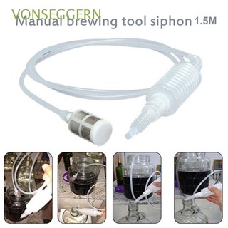 VONSEGGERN Homebrew Liquid Filter Beer Brew Syphon Tube Distiller Tube Making Kitchen Alcohol Plastic Brewing Tool Wine Accessories Pipe Hose/Multicolor (1)