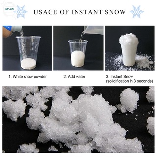 Instant Fake Snow Powder Expand 100 Time Artificial Snow Coagulant Add Water 50g 100g For Decarating (4)