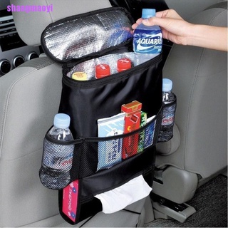 [shangmaoyi] nueva mochila de asiento de coche organizador de bebé aislado bebidas refrigerador bolsa de almacenamiento de viaje,