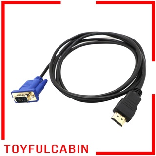 [TOYFULCABIN] 1080p HDMI macho a VGA macho Cable de vídeo Cable convertidor adaptador para HDTV 3ft