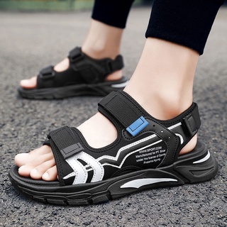 Sandalias de verano nueva tendencia Ins sandalias de playa de los hombres deportes y ocio desgaste de doble uso zapatillas de conducción (2)