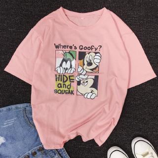 Camiseta de manga corta T-Shirt Mickey Mickey camiseta de manga corta pareja T-Shirt de dibujos animados T-Shirt verano nuevo suelto de dibujos animados pareja camisa Tops (9)