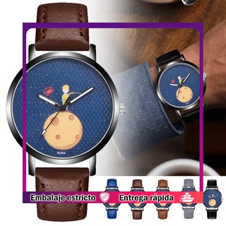 reloj analógico de cuarzo con correa de cuero ajustable para hombre/regalo para pareja