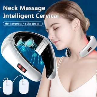 Masajeador eléctrico de cuello de pulso masajeador de espalda calefacción infrarroja alivio del dolor herramienta de cuidado de la salud máquina de relajación