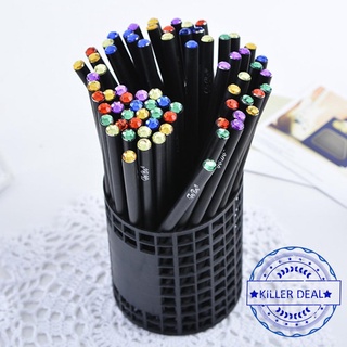 12 pzs lápiz de madera de diamante de Color para escuela/papelería/oficina A6R4