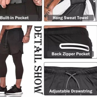 ❤(promoción Barata!!!)❤ Pantalones deportivos para hombre Gym Fitness Training Running - Leggings deportivos para hombre
