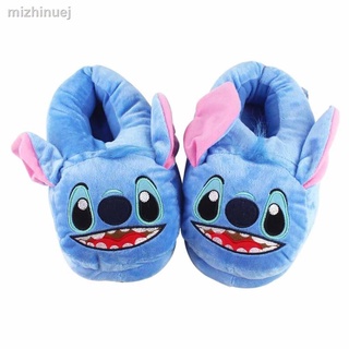 ✳ 27cm Lilo Y Stitch Zapatillas De Felpa Azul Extranjero Interior Cálido Zapatos De Invierno Para Adolescentes Y Adultos (1)