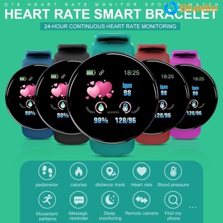 Reloj inteligente Promotion D18 impermeable Redondo con Rastreador Fitness/Smartwatch con Bluetooth para hombre. I_Tech