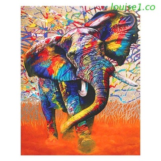 louise1 elefante pintura al óleo digital por números lienzo imagen de pared diy pintado a mano sin marco decoración del hogar para adultos principiantes