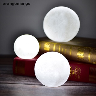 orangemango 1pc luna lámpara 3d luz lámpara luna dormitorio estantería luz de noche regalos creativos co